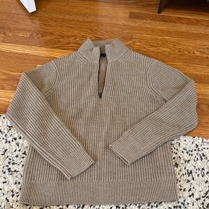 Like New - Gorgeous Quince Men's Wool Tan Zip-Up Sweater in Size M
